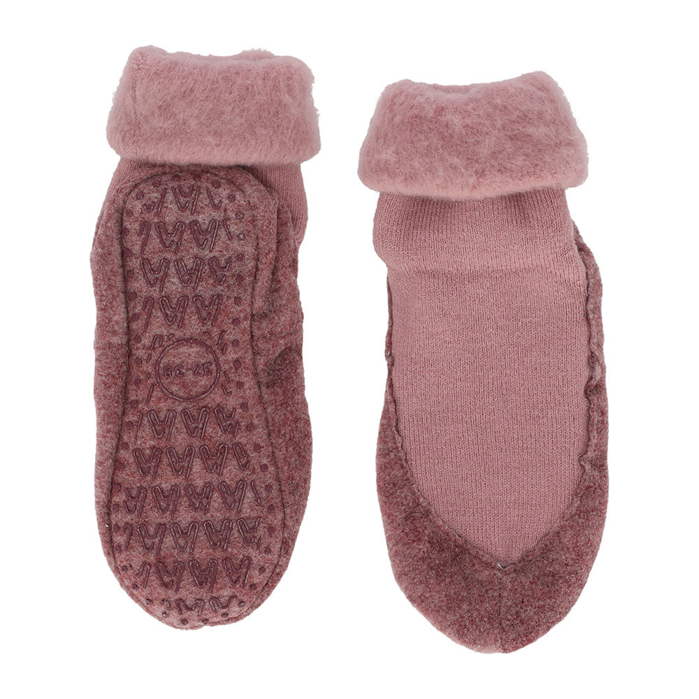 Pantoffel sokken paars