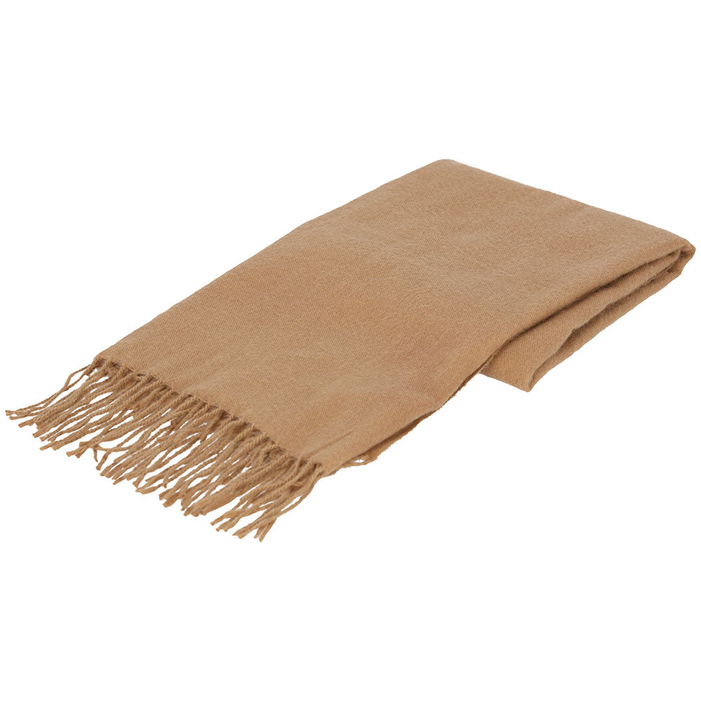 Sjaal camel opgevouwen