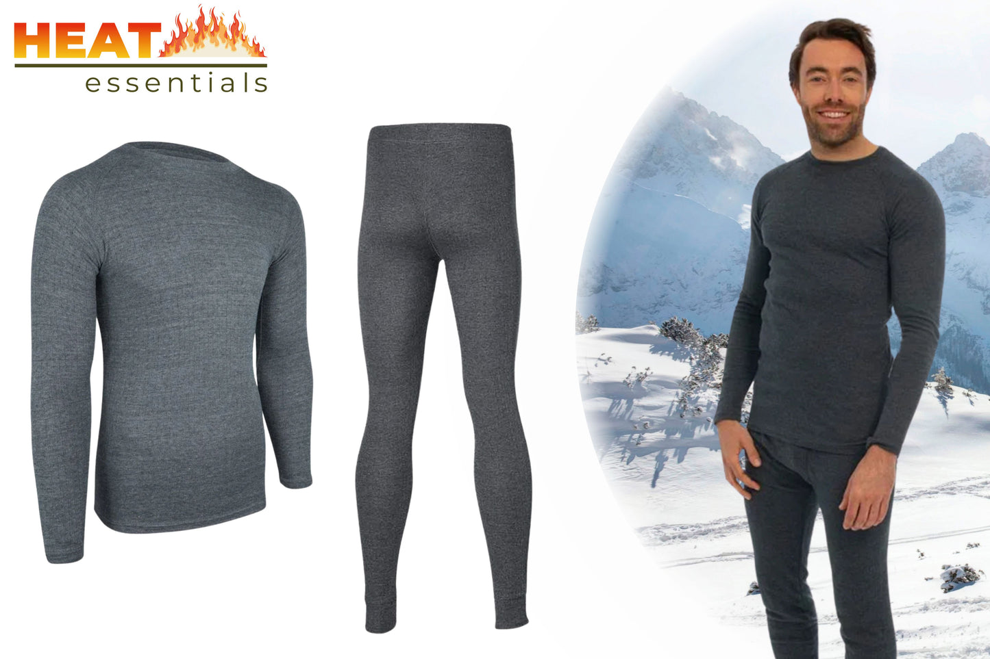 Thermo broek heren grijs
