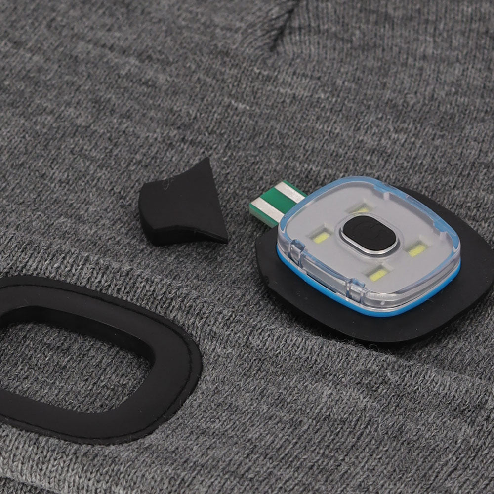 Thermo LED Muts Gebreid