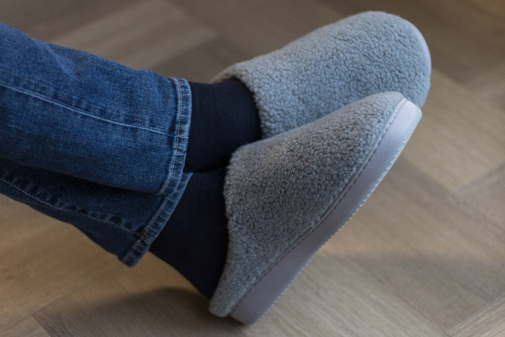 Pantoffels Heren Teddy Wol Laag