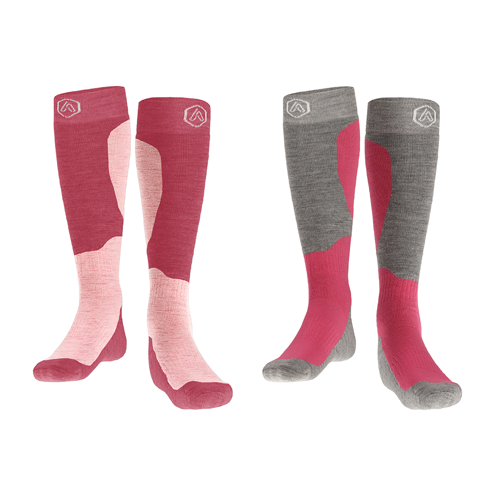 Skisokken 2-Paar Unisex