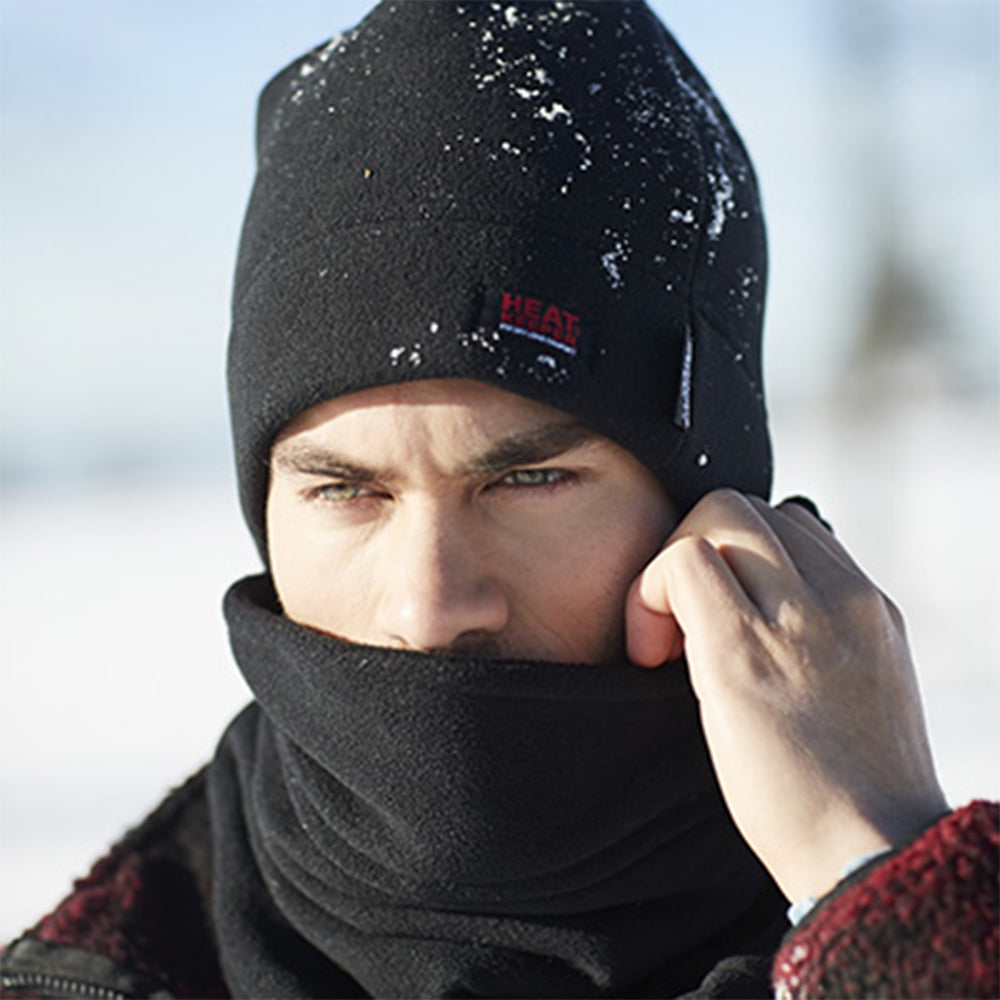 Thermo Fleece Nekwarmer Unisex Zwart (One Size)