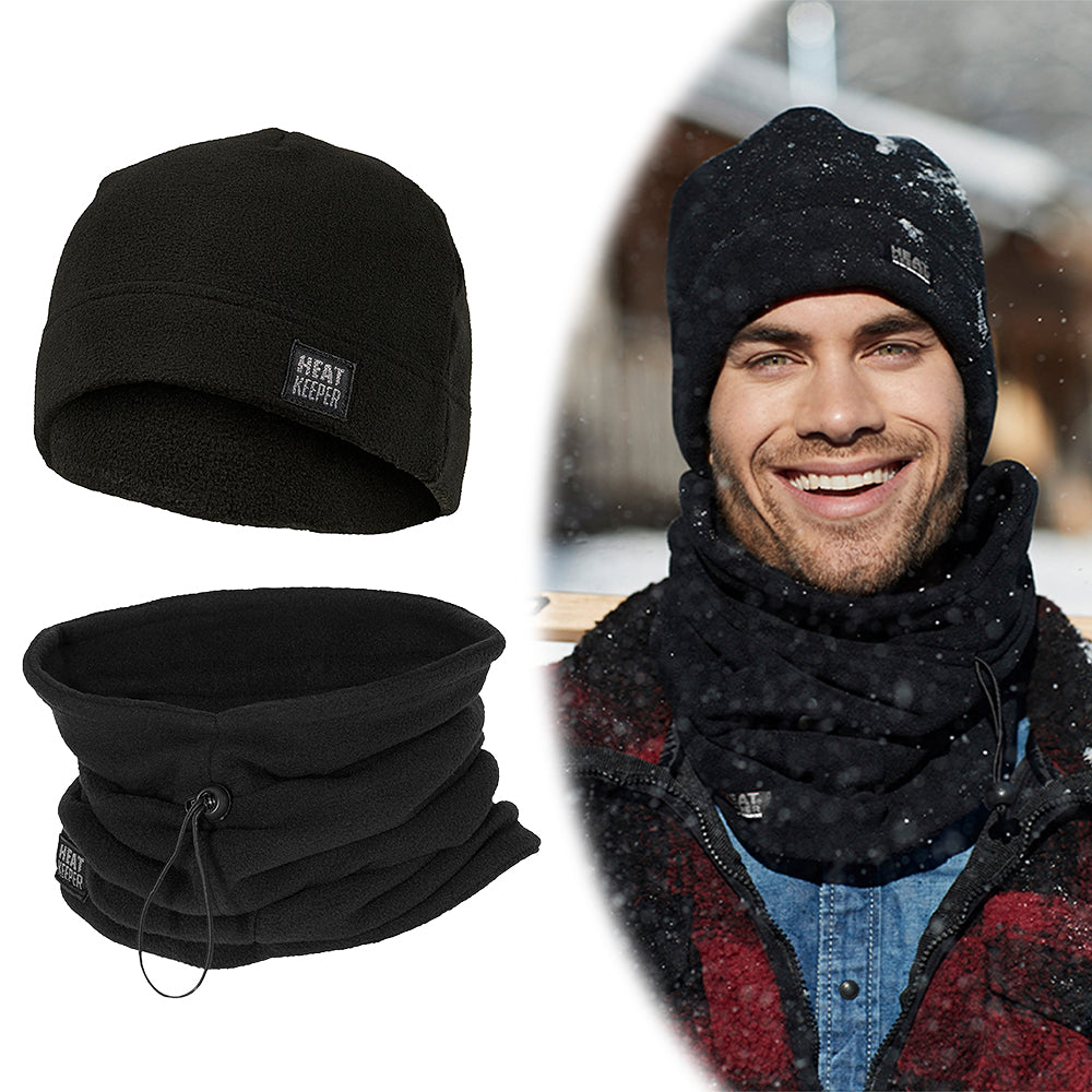 SET thermo fleece nekwarmer en beanie
