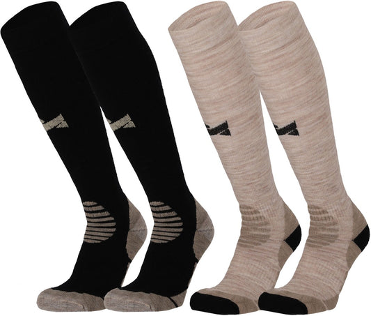 Outdoor Merino Wollen Compressie Sokken 2pk