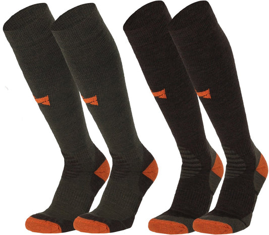 Outdoor Merino Wollen Compressie Sokken 2pk