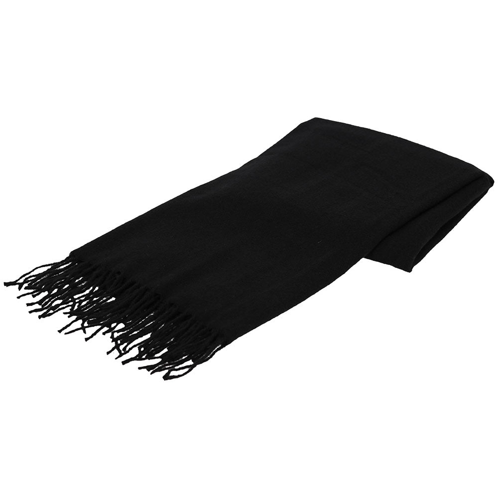 Sjaal zwart opgevouwen
